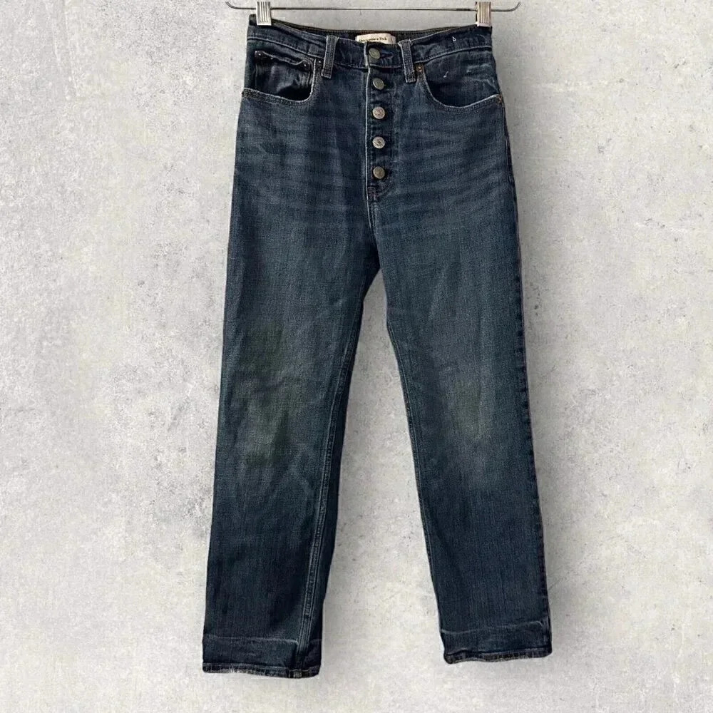 Abercrombie And Fitch The Ankle Straight Ultra High Rise Women’s Jeans Size 2
